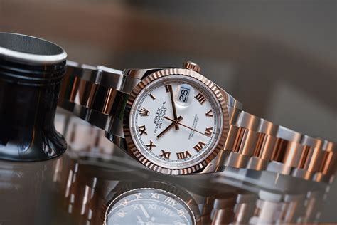 rolex datejust 18k everose|Rolex 36mm Datejust with diamonds.